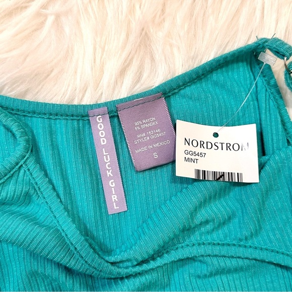 Nordstrom Teal Spring / Summer Flowy Tank Top - Picture 3 of 3